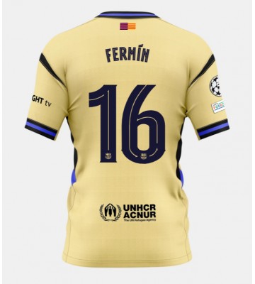 Lacne Muži Futbalové dres Barcelona Fermin Lopez #16 2025-26 Krátky Rukáv - Preč